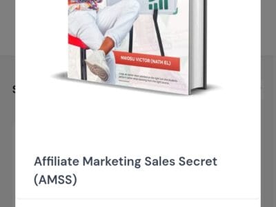 Affiliate marketing sales secret