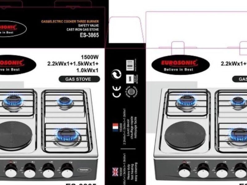 4in1 Eurosonic Electric/Gas Stove