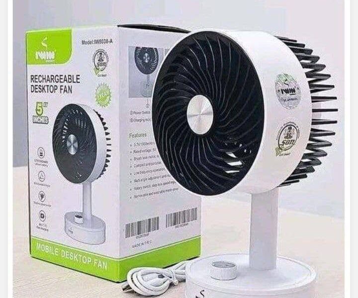 5 inches Twin rechargeable fan