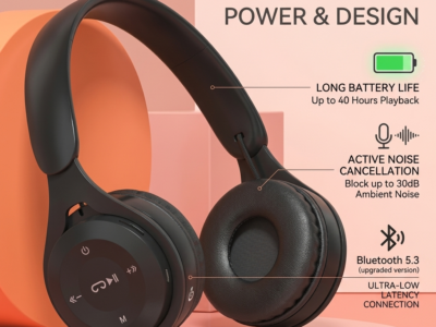 Bluetooth wireless headphone Y08 black